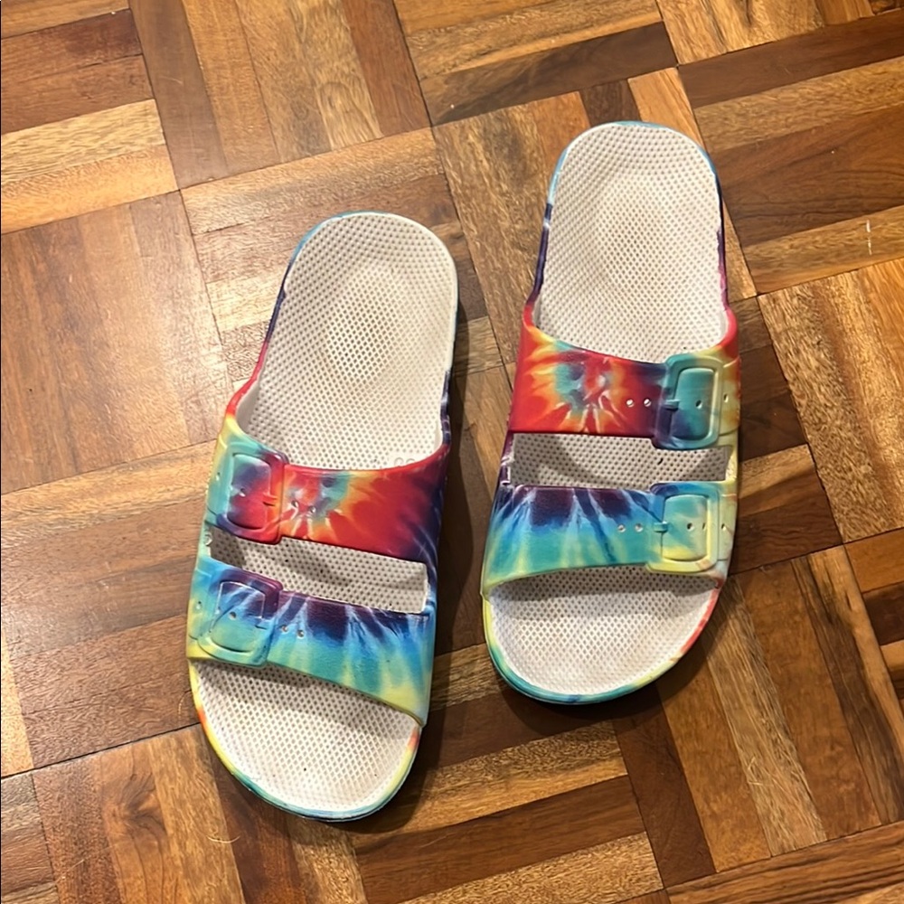 Freedom Moses Tie-Dye Slide Sandals